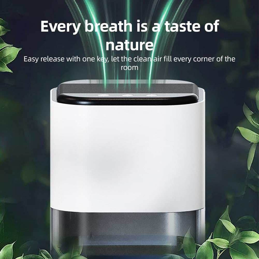 Home Dehumidifier with Light Auto Shut Off Low Noise Sleep Mode Efficient Small for Basement Bedroom Bathroom Closet Crawl Space