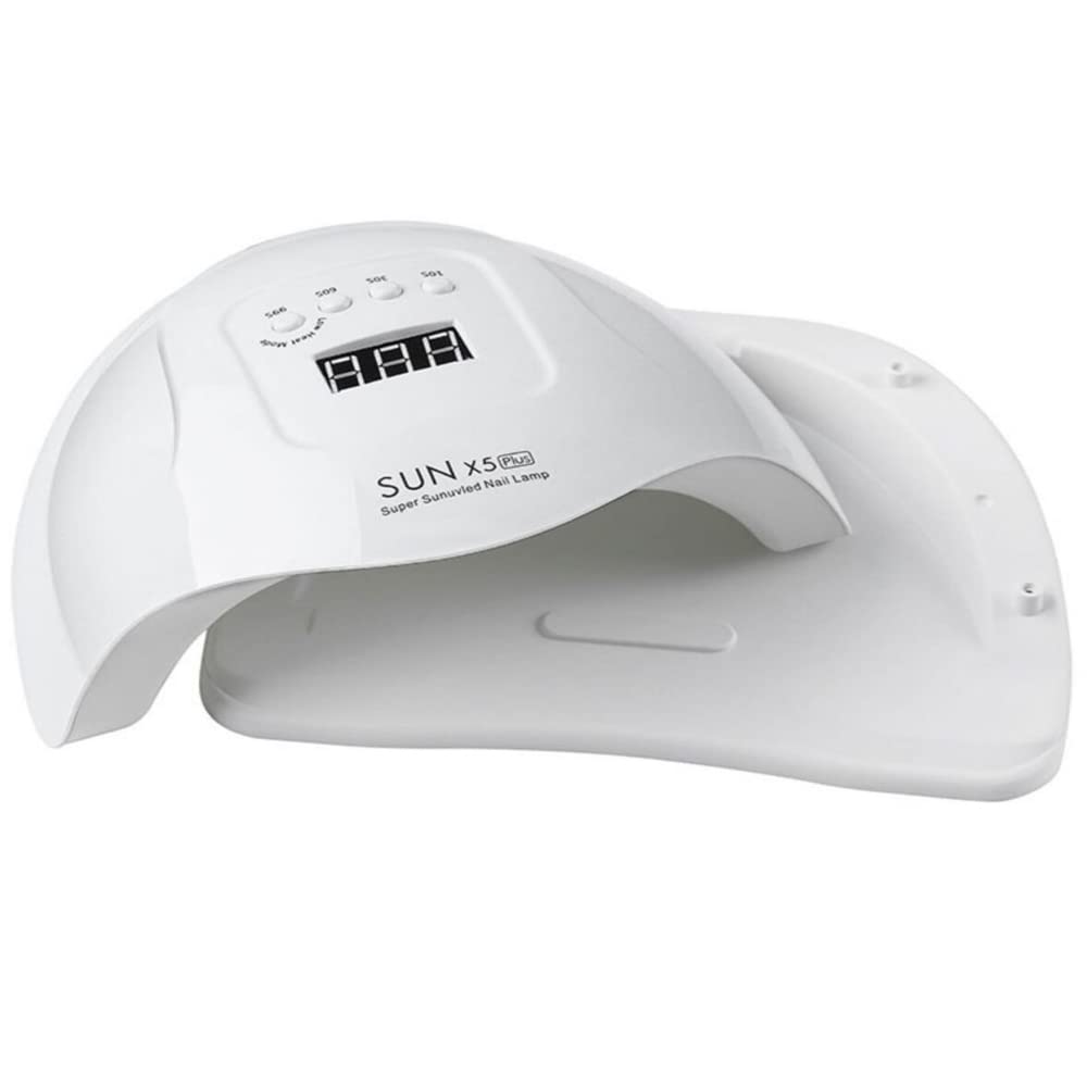 Curing Nail Lamp 80w/110w Quick-Drying Manicure Phototherapy Machine UV Gel Nail Lamp (White)