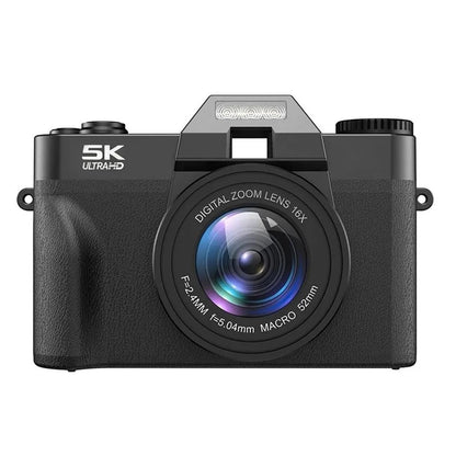 5K HD Digital Video Recorder, 48MP Wide Angle 16X Zoom Camcorder with 3 Inch Flip Screen, WiFi Enabled Webcam for Professional Recording