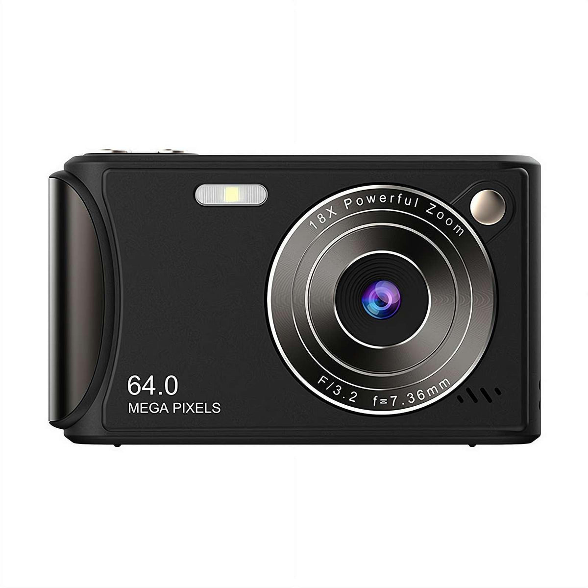 Digital Camera, 4K Digital Camera, 96 Megapixels, 18x Digital Zoom, AF Autofocus, 4K HD Video Recording, 2.4" LCD Screen, Compact Camera (Excluding Memory Card)