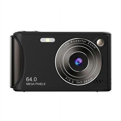 Digital Camera, 4K Digital Camera, 96 Megapixels, 18x Digital Zoom, AF Autofocus, 4K HD Video Recording, 2.4" LCD Screen, Compact Camera (Excluding Memory Card)