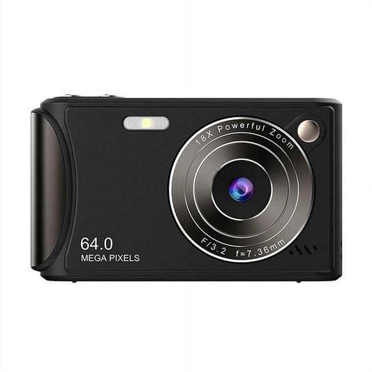 Digital Camera, 4K Digital Camera, 96 Megapixels, 18x Digital Zoom, AF Autofocus, 4K HD Video Recording, 2.4" LCD Screen, Compact Camera (Excluding Memory Card)