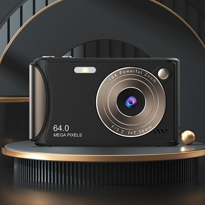 Digital Camera, 4K Digital Camera, 96 Megapixels, 18x Digital Zoom, AF Autofocus, 4K HD Video Recording, 2.4" LCD Screen, Compact Camera (Excluding Memory Card)