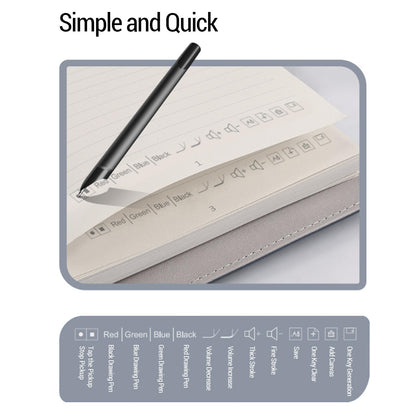 Digital Smart Pen Notebook and Writing Board Set, Digital Notebook with Smart Pen, Bluetooth Wireless Paper with Real Time Sync for Digitizing, Storing and Sharing Paper Notes (Blue)