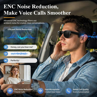 AI Smart Glasses with 8MP 4K Camera Glasses, 2026 1200P Video Recording Glasses for Women & Men, 139 Languages Real-Time Translation, Voice Assistant, Open-Ear Audio for Travel, Meetings & Vlogging
