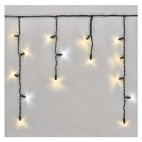 Emos 3m Ice Rain Fairy Lights - 50 LED Indoor/Outdoor Decor