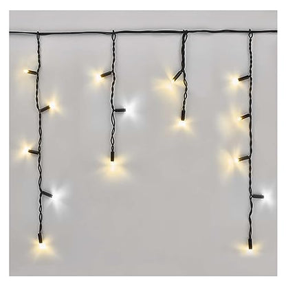 Emos 3m Ice Rain Fairy Lights - 50 LED Indoor/Outdoor Decor