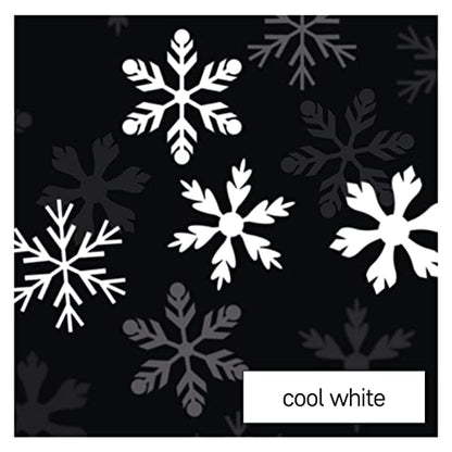 Emos - Robust LED Candle with Projector, Winter Snowflakes, USB/Battery Operated