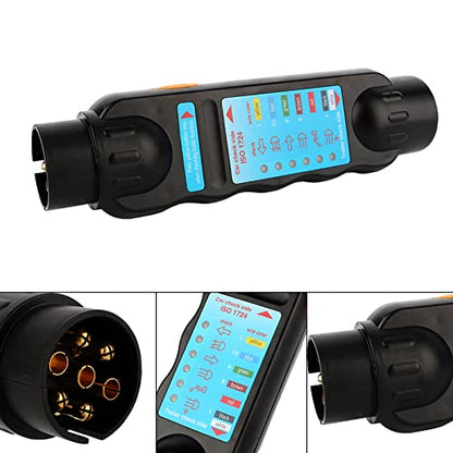 Estink - 7Pin 12V Car Towing Trailer Plug Tester, Easy Connection & Diagnostics