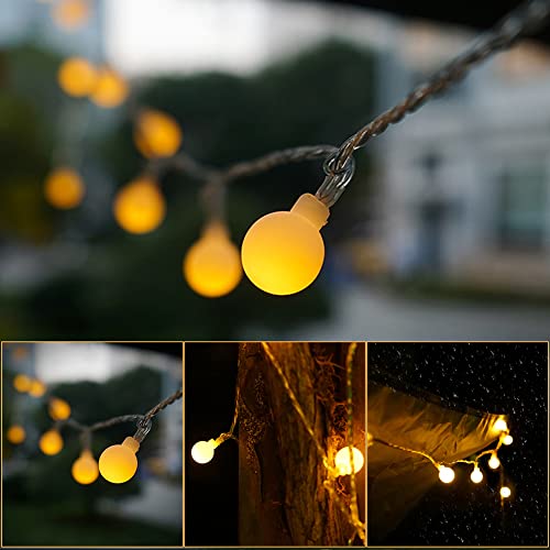 Eubuy - LED Outdoor String Lights, Battery Powered, 10M, 80 Lamps for Indoor/Outdoor Decor