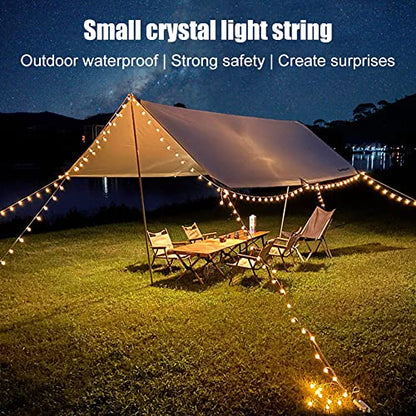 Eubuy - LED Outdoor String Lights, Battery Powered, 10M, 80 Lamps for Indoor/Outdoor Decor