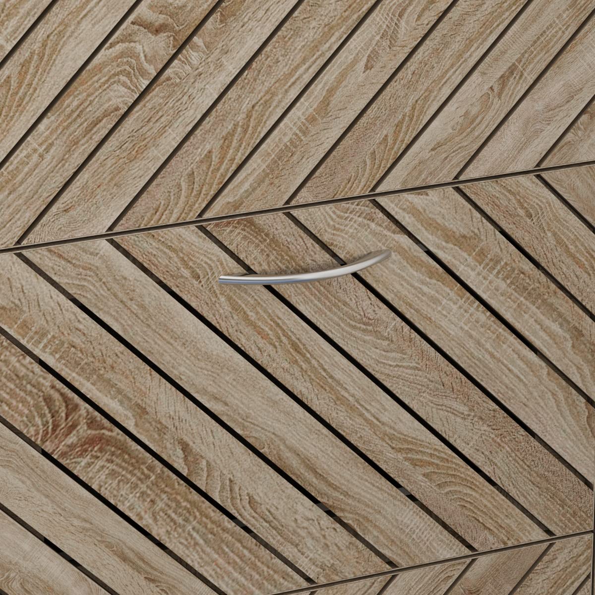 Shoe Cabinet Narrow with 3 Flaps, 57 × 24 × 107 cm, Wood Effect