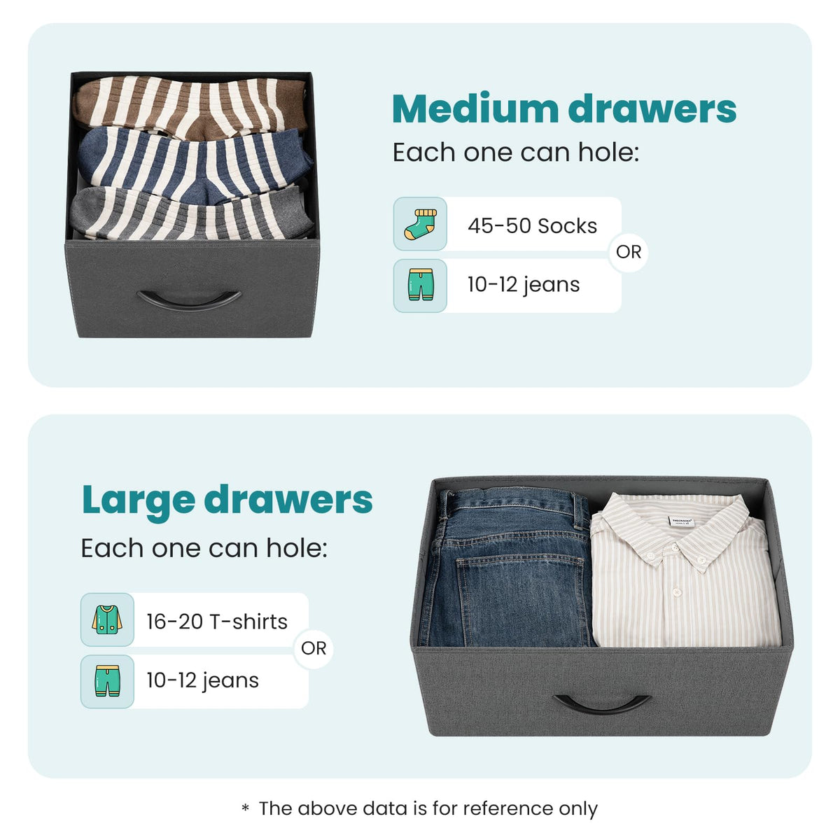 OLIXIS 7 Drawers Fabric Dresser for Bedroom, Storage Tower Organizer