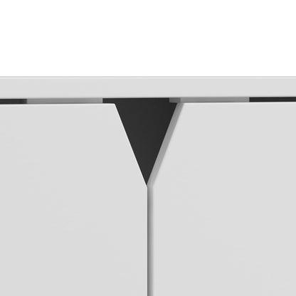 Cat Cabinet, Cat Litter Tray, Cat Litter Tray Cabinet, Cat House with Door and Waste Container, Cat House for Large Cats, Bench, White, MDF, 43 x 52 x 110 cm