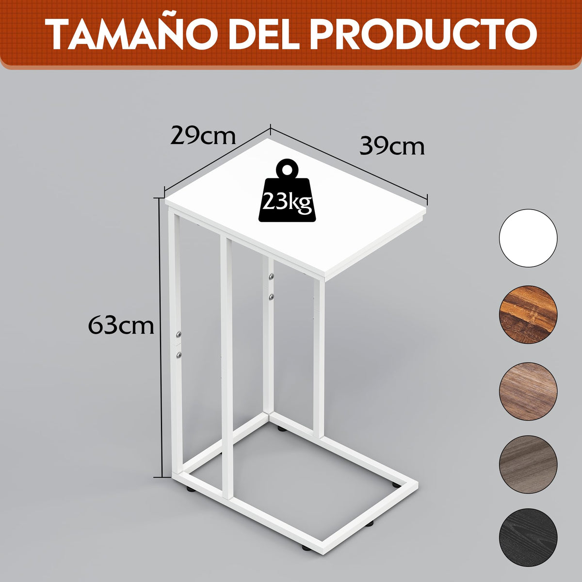 WLIVE Narrow Side Table for Bedroom, Living Room, 2 Tier Small Coffee Table, End Table with Storage (White)