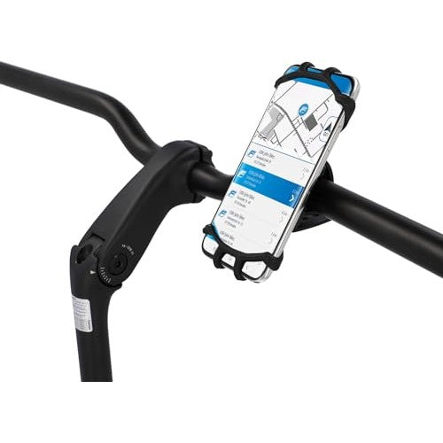 Shop Fischer's 360° Silicone Bicycle Smartphone Holder for a secure fit on bikes and motorcycles. Easy to assemble, perfect for on-the-go navigation. Keywords: bicycle smartphone holder, silicone holder, secure fit