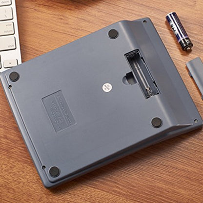Fuyufu - 12-Digit Desktop Calculator with Dual Power, Solar & AA Battery