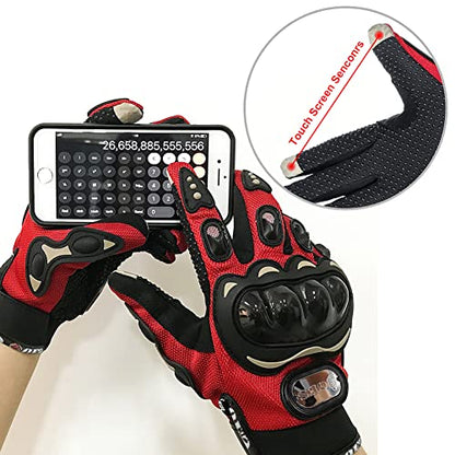 Ges - Waterproof Touch Screen Gloves for Motocross, Climbing & Hiking Size M