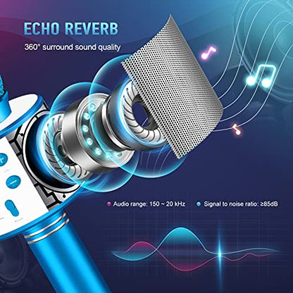 GeschenPark - Wireless Microphone for Kids, High Sound Quality, Fun Karaoke Toy