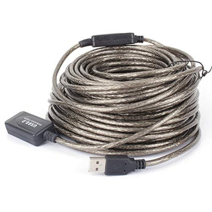 Goshyda - 20M USB 2.0 Extension Cable, High-Speed Transfer up to 480 Mbps