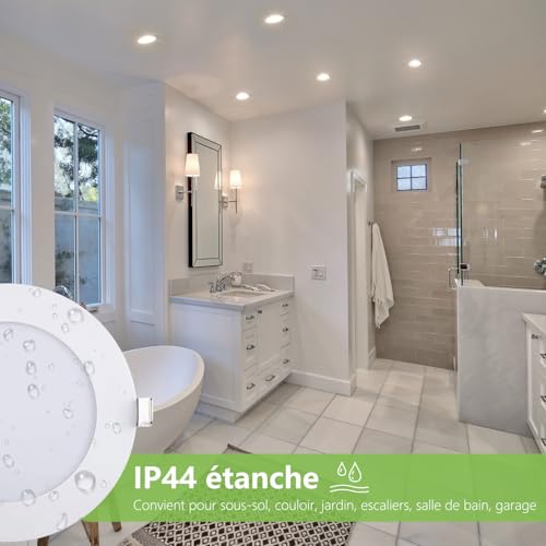 Greenclick - Dimmable LED Recessed Spotlight 5 x 12W, 960 LM, Ultra Flat 13mm