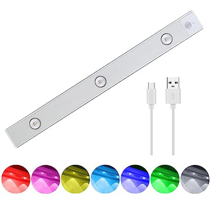 Greesuit 7 Color LED Under Cabinet Lights - Rechargeable & Wireless