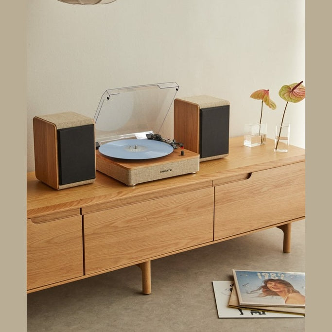 Create - Record Player Pro – Light Wood
