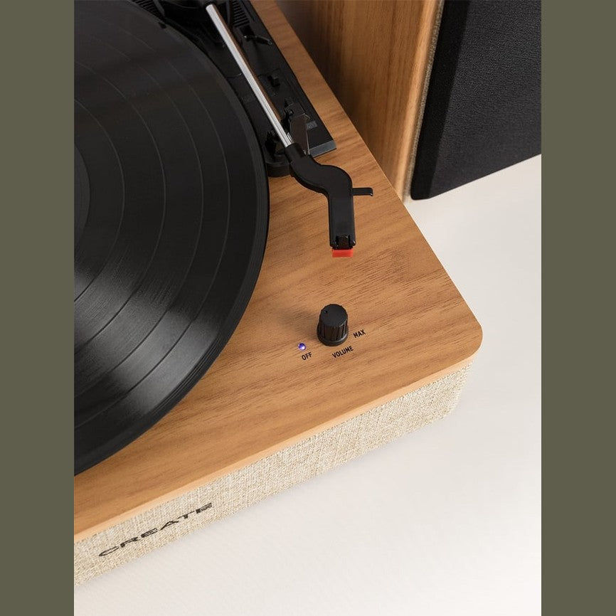 Create - Record Player Pro – Light Wood