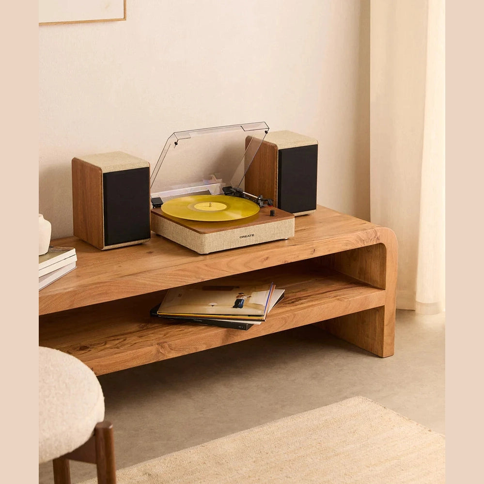 Create - Record Player Pro – Dark Wood