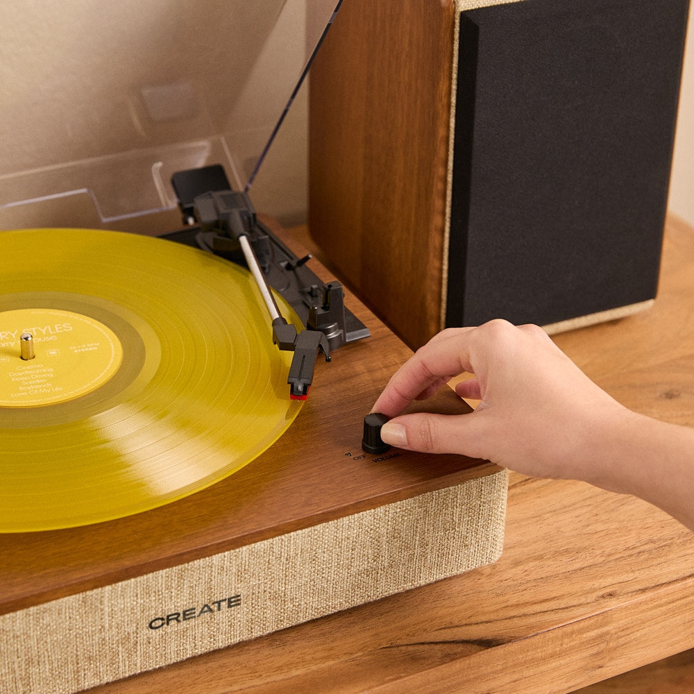 Create - Record Player Pro – Dark Wood