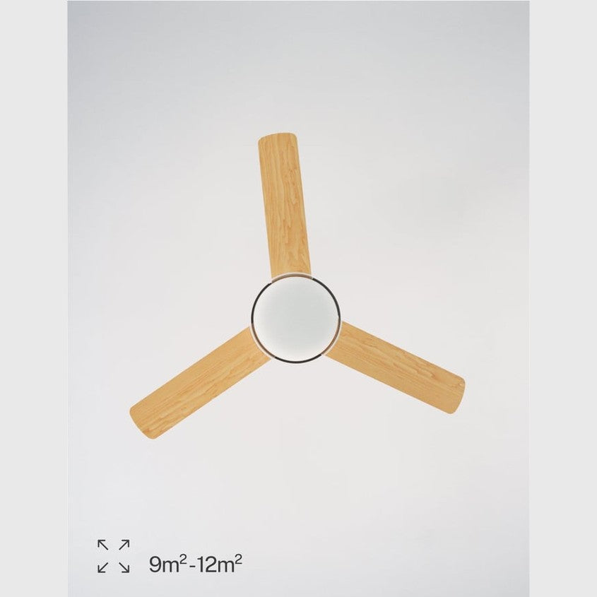 Create - WIND BALL – 40W Silent Ceiling Fan with 15W LED Light, 6 Speeds, Summer/Winter Function, Reversible Blades (Ø112 cm)