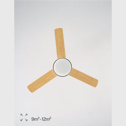 Create - WIND BALL – 40W Silent Ceiling Fan with 15W LED Light, 6 Speeds, Summer/Winter Function, Reversible Blades (Ø112 cm)