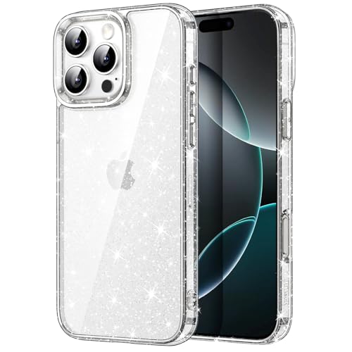 JETech Glitter Case for iPhone 16 Pro Max - Bling Sparkle Design