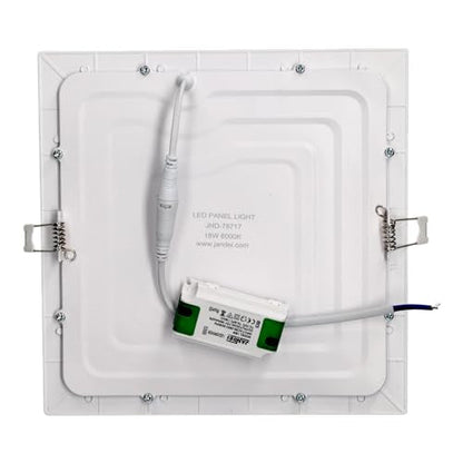 Jandei - 18W Square LED Downlight 4200K, Recessed Design for Home & Office