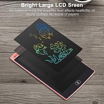 Joeais - 8.5" LCD Writing Tablet, Portable Doodle Pad, Bright Colors, Learning Toy