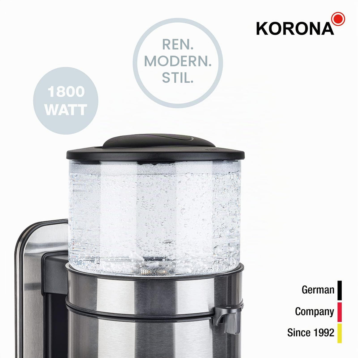 Korona 10295 Coffee Maker, Silver, 1.25 L