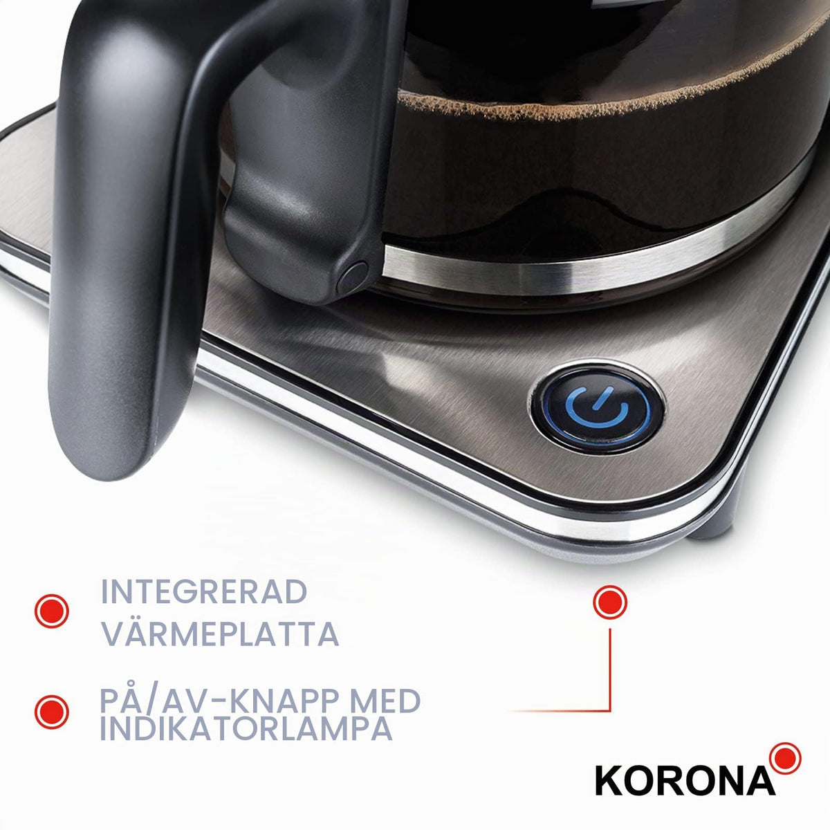 Korona 10295 Coffee Maker, Silver, 1.25 L