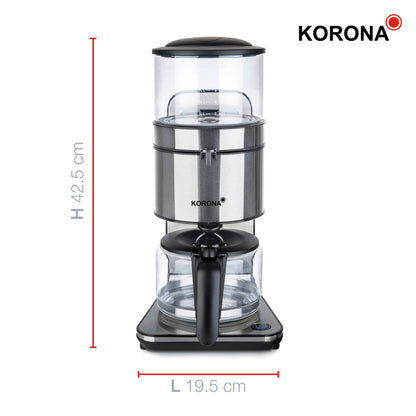 Korona 10295 Coffee Maker, Silver, 1.25 L