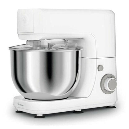 Tefal Masterchef Essential Food Processor, Pizza, Cake, Baking, 800 W, 4.8 L Capacity, Baking Kit, Mixing Hook, 6 Speeds and Pulse Setting, White, QB1501