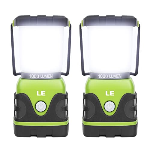 Lepro Camping Lanterns - 1000 Lumen Dimmable Battery Lights
