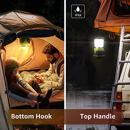 Lepro - 1000 Lumen Dimmable Camping Lanterns, Battery Powered, Pack of 2