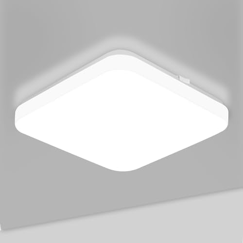 Lepro 24W Square LED Ceiling Light - Daylight White 5000K, IP44 Waterproof