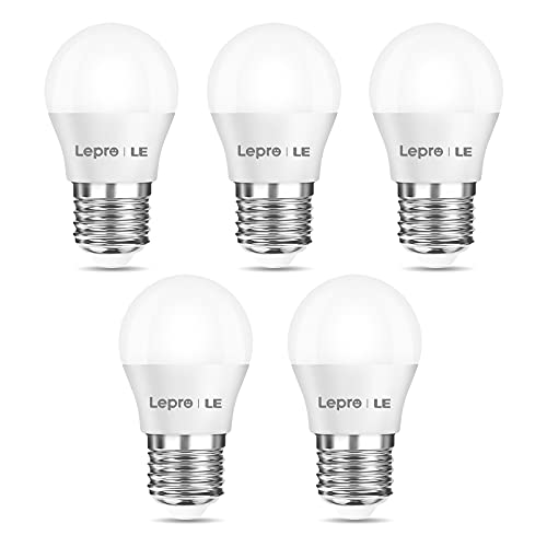 Lepro E27 G45 Golf Ball LED Bulbs - Warm White 2700K, Pack of 5