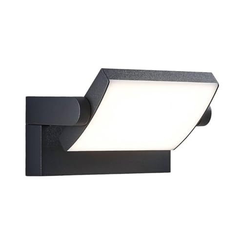 Illuminate your space with Lindby's 'Sherin' LED Outdoor Wall Light. Modern design, durable aluminium, perfect for exterior walls, terrace, and balcony.