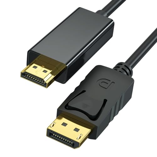 Shop Mepsies 6ft DisplayPort to HDMI Cable for stunning 4K resolution. Ideal for PCs, TVs, monitors, and projectors. Enjoy seamless connectivity today! Keywords: DisplayPort to HDMI, 4K cable, DP 1.2, HDMI 1.4