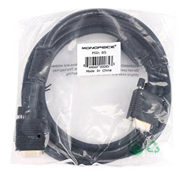 Monoprice - 1.5 M SVGA Super VGA Monitor Cable with Ferrites, Gold Plated, Double-Shielded