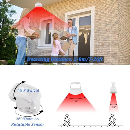 NineLeaf - Wireless Doorbell with Motion Sensor, 36 Melodies, 120m Range