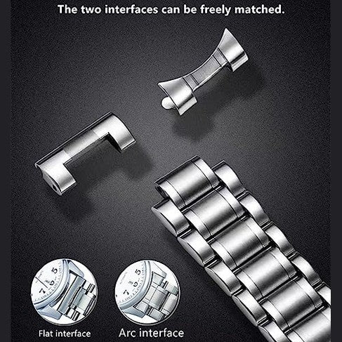 Niziruoup - Universal Stainless Steel Watch Band 14mm-24mm, Durable & Stylish