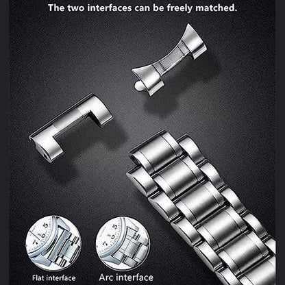Niziruoup - Universal Stainless Steel Watch Band 14mm-24mm, Durable & Stylish