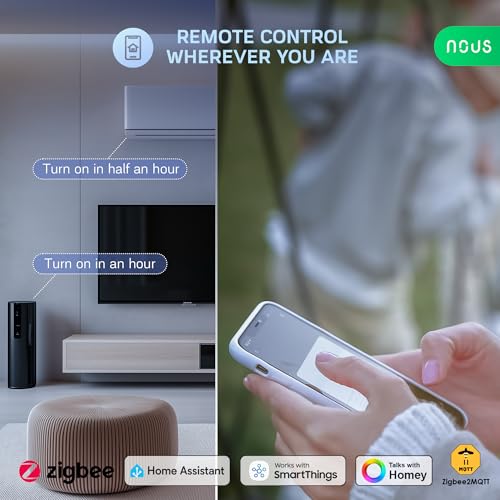 Nous - A1Z ZigBee Smart Socket, 16A, Energy Monitoring, Voice Control, Timer